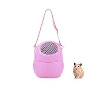 Pet Carrier Bag, Portable Outgoing Travel Handbags With Nylon Straps Small Pet Pouch for Hamster Rat Hedgehog Rabbit (S, Pink)