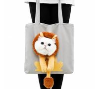 Pet Carrier Bag, Soft Canvas Pet Carrier Bag with Side Peek-Through Window, Breathable Cat Carrier with Head out Design, Portable Handbag Tote for Small Cat Dog Outdoor Travel Camping (B,Small)