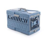 Pet Carrier Cage | Cat Dog Foldable Carrying Cage | Top Handle Design Pet Airline Carrier for Camping, Aircraft Air Transport, Going Out, and Travel