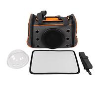 Pet Carrier for Cats and Small Dogs | Breathable 4 - Sided Ventilation with 9 Ventilation Openings | Transparent Window Shoulder Strap | Handbag Style for Travel/Hiking/Car (Large 35.83x15.75in)