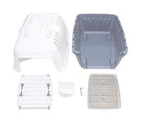 Pet Carrier for Cats Dogs Rabbits, Portable Breathable Travel Crate with Ventilation, Lightweight Collapsible Kennel for Airline Outdoor Use, 18.5 x 12.2 x 12.6 in