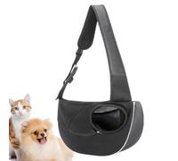 Pet Carrier for Small Dogs, Dog Carrier, Breathable, Soft, | Cat carrier hands-free shoulder strap, safety clip, side pocket, foldable, travel