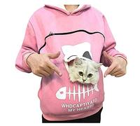 Pet Carrier Hoodies Women Cat Dog Pouch Hoodie Pullover Cute Fleece Sweatshirt Cozy Sweaters Pocket HoodieFor Pet Lover StreetwearTunics Classic Gothic Sweater Warm Hood Lightweight Top