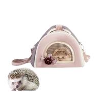 Pet Carrier - Lightweight Small Portable Design, Breathable Mesh Construction, Comfortable Travel Pouch, Secure Zipper Closure, Multi Animal Small Pet Bag | For Hamster Chinchilla Gerbil Hedgeh