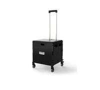 Pet Carrier on Wheels Outdoor Portable Pet Trolley Case with Wheels, Collapsible Pet Luggage, Cat Travelling Case Pet Carrier(Black)
