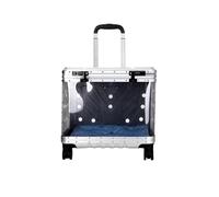 Pet Carrier on Wheels Pet Trolley Case Transparent Pet Bag Outdoor Portable Pet Travelling Case Trolley Luggage Pet Carrier (A)