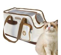 Pet Carrier - Portable Pet Carrier Bag, Robust Duffel Bags, Bread-Based Design, Portable Pet Travel Bag, Pet Travel Carrier Bag for Small and Medium Cats, (16.54 x 7.87 x