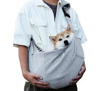Pet Carrier Sling - Small Dogs Adjustable Hands-Free Bag Secure Shoulder Bag and Cats Adjustable Strap Zip Pocket Lin | Multipurpose Outdoor Indoor Utility