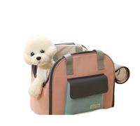 Pet Carriers for Cats Dog Travel Carriers and Transporters - Expandable Tunnel and Multiple Shoulder Strap Options(Pink)
