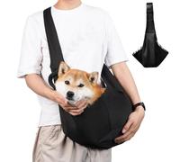 Pet Carriers for Dogs, Puppy Sling Small Dog Carrier, Reversible Dog Cat Sling Carrier, Hands Free Cross Body Carrier with Collar Hook for Dog and Cat