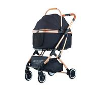 Pet cart Can Be Separated Folded Transport Cats Dogs Travel Convenient Large Space Pet Stroller Dog Trolley Cat (Color : White)