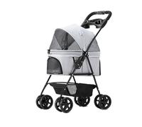 Pet cart Pet Dog Cart Trolley Luxury Dog Strollers Outdoor Stroller Pushchair Separation Four-Wheeled Folding (Color : Basket Not Split-06)