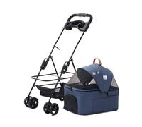 Pet cart Pet Dog Cart Trolley Luxury Dog Strollers Outdoor Stroller Pushchair Separation Four-Wheeled Folding (Color : S- Can Be Split-08)