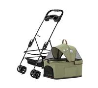 Pet cart Pet Dog Cart Trolley Luxury Dog Strollers Outdoor Stroller Pushchair Separation Four-Wheeled Folding (Color : S- Can Be Split-06)