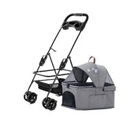Pet cart Pet Dog Cart Trolley Luxury Dog Strollers Outdoor Stroller Pushchair Separation Four-Wheeled Folding (Color : S- Can Be Split-03)