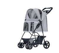 Pet cart Pet Dog Cart Trolley Luxury Dog Strollers Outdoor Stroller Pushchair Separation Four-Wheeled Folding (Color : Basket Not Split-07)