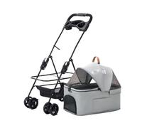 Pet cart Pet Dog Cart Trolley Luxury Dog Strollers Outdoor Stroller Pushchair Separation Four-Wheeled Folding (Color : S- Can Be Split-05)