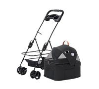 Pet cart Pet Dog Cart Trolley Luxury Dog Strollers Outdoor Stroller Pushchair Separation Four-Wheeled Folding (Color : S- Can Be Split)