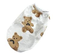 Pet Cartoon Bear Vest Dog Apparel Skirt Dress Princess Elegant T-shirt Dress Beach Influencers Same Props Apparel