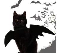 Pet Cat Bat Wings- Lightweight Halloween Costume Adjustable Strap Use, Pet Cosplay Dress Accessory, Small Dog Puppy Outfit With Comfortable Soft Fabric Fit Design | For Holiday Party Festival Show
