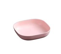 Pet Cat Bowl Dog Bowl Crescent Automatic Drinking Water Feeding Double Bowl Cat Food Water(Pink)