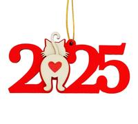 Pet Cat Christmas Ornaments 2025, Funny Wooden Ornaments for Christmas Tree - 3 Layers of Wood Unique Kitten Ornaments - Xmas Gifts Decor Tree Hanging for Cat Lovers