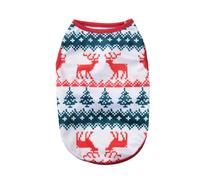 Pet Cat Clothes Christmas Costume For Cats Dogs Cute Elk Print Kitten Vest Puppy Shirt Pullover French Bulldog Chihuahua Outfits