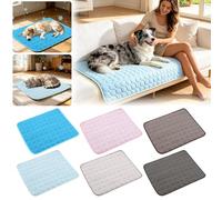 Pet Cat Dog Cooling Mat, Cooling Blanket Mat for Dogs Cats, Medium Reusable Dog Indoor Home Travel Essentials Mats Extra Large Easy-Fold Pet Cool Pad, Self Cooling Pad in Hot Summer Cool Pad Puppy