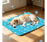 Pet Cat Dog Cooling Mat, Cooling Blanket Mat for Dogs Cats, Medium Reusable Dog Indoor Home Travel Essentials Pads XL Extra Large Easy-Fold Pet Cool Pad, Self Cooling Mat in Hot Summer Cool Pad Puppy