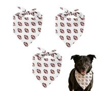 Pet Cat Dog Handkerchief Bandanas Rugby Football Print Bandana for Cats Dogs Birthday Christmas Bandanas Hand Scarf Cat Dog Owner Gifts for Women Men Pet Bandana for Small Dogs Cats