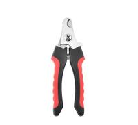 Pet Cat Dog Nail Clipper Cutter with le Stainless Steel Grooming Scissors Clippers for Pet Claws Dog Supplies,Red Black,12.2cm