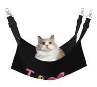 Pet Cat Hammock-Double-Sided Full-Width Printed Adjustable Cat Nest, Thick Velvet Material, Suitable For Cats, Rabbits, Hamsters And Other Pets, Multifunctional Pet Hammock With Metal Hook.