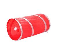 Pet Cat Kitten Tunnel Tube Toy Hide Playing Foldable House Red Durable and Practical Professional process