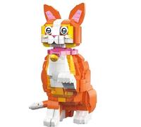 Pet Cat Mini Building Set - Animal Orange Kitten Building Blocks Toy for Adults, DIY Crafts Pet Cute Kitty Model for Home Office Decor, Gifts for Women Teens Kids Ages 6+ (805 PCS)