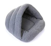 Pet Cat Puppy Sleeping Bag Warm Soft Cuddler House Nest Cuddle Cave Dog Bed Cushion Comfortable Igloo Shape Semi-Closed Non-Skid Design for Pets