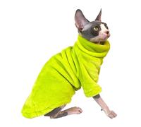 Pet Cat Sweater Home Fur Autumn and Winter Warm Solid Color Soft Arctic Velvet Skincare Suitable for Devonshire Cats Hairless