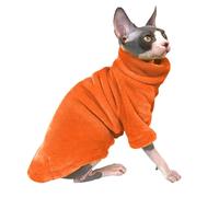 Pet Cat Sweater Home Fur Autumn and Winter Warm Solid Color Soft Arctic Velvet Skincare Suitable for Devonshire Cats Hairless