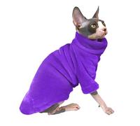 Pet Cat Sweater Home Fur Autumn and Winter Warm Solid Color Soft Arctic Velvet Skincare Suitable for Devonshire Cats Hairless