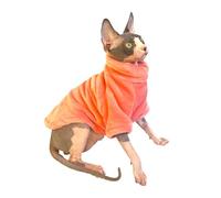 Pet Cat Sweater Home Fur Autumn and Winter Warm Solid Color Soft Arctic Velvet Skincare Suitable for Devonshire Cats Hairless
