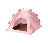 Pet Cat Tent Dog Teepee Semi Enclosed Nest Cat Crate Dog Cage Detachable Dog Kennel Pet Bed for Pets Indoor Cats Small Dogs, Pink