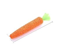 Pet Cat Toy Paper Rope Carrot Toy， Built-in Bell Small Animals Cute Interactive Pet Toy，interaction Cat Toys Chase(L)