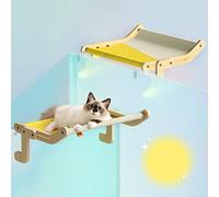 Pet Cat Window Perch Cat Bed Hammock Window Seat,Cat Shelf for Window Sill for Indoor Cats,Space Saving,Holds Up to 40 Lbs,No Drilling
