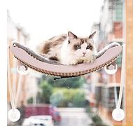 Pet Cat Window Perch Cat Hammock Window Seat Hanging Cat Bed with Strong Suction Cups,Space Saving Cat Seat Providing All-Around Sunbath,Hold Pets Up 15KG