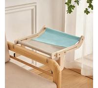 Pet Cat Window Perch,Cat Window Hammock for Indoor Cats,Easy to Adjust & Assemble Large Cat Bed Seat for Windowsill,Bedside (Blue)