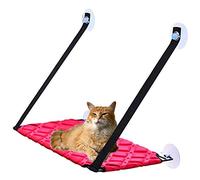 Pet Cat Window Perch Hammock Seat with 6 Big Suction Cups Holds Up to 57Lbs,Cat Bed, Space Saving Cat Hammock Pet Resting Seat Safety Cat Shelves