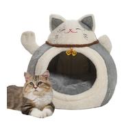 Pet Cave Bed - Dome Style Warm Plush Sleeping House Enclosed Comfort Nest, Soft Thermal Animal Rest Pod | Indoor Home Apartment Winter Protection, Night Rest, Daytime Napping, Shelter Care