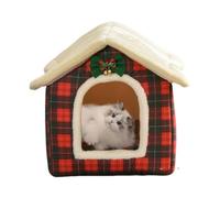 Pet Cave, Cat House Bed, Cat Bed Hideaway, House surrounded by a cave | Warm Plush Dog Kennel, Indoor, Small Animals, Kittens Cat Dome Bed