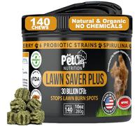 Pet Chef Nutrition Lawn Saver Plus Soft Dog Probiotic Chews, Peanut Butter, 140 Count