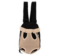 Pet Chest Backpack, Breathable Front Facing Cat Dog Carrier Backpack with Adjustable Straps, Mesh Ventilation and Legs Out Design for Hiking Travel Biking (M)