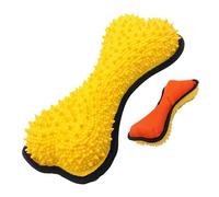 Pet Chew Bone Toy - 19cm Squeaky Interactive Play Item, Teeth Cleaning Support Tool, Boredom Relief Activity Object, Engaging Entertainment Accessory | Indoor Exercise Solution For Dogs Puppies All Si